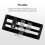 Donner 15cm Guitar Effect Pedal Cable Flat Patch Cable Black 6-Pack 5