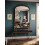 Arc Ornate Beaded Plastic Mirror BlackGold 66x47Cm 2