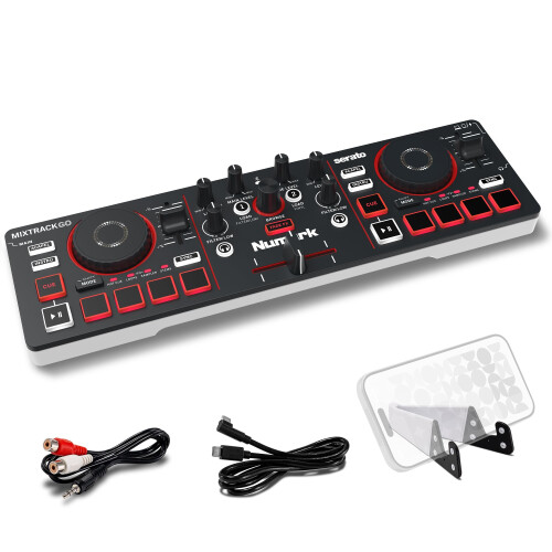 Numark Numark MixTrack Go Compact Bluetooth DJ Controller with Stems Control