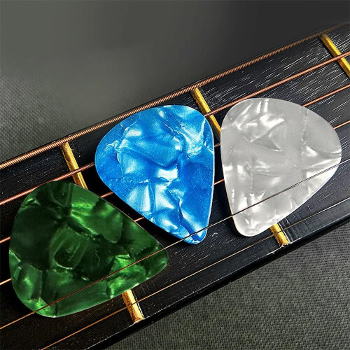 20Pack Celluloid Guitar Picks with Storage Case,4Gauge Colourful Plectrums 2