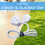 Single Plug Extension Lead 10m Long Surge Protected White 2