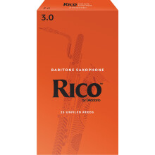 D’Addario Woodwinds - Rico Baritone Sax Reeds - Baritone Saxophone Reeds - Baritone Reeds Crafted for Beginners, Students, Educators - Strength 3.0,