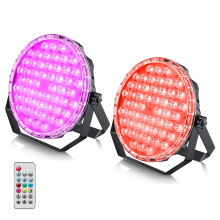 BETOPPER 54 x 1W LED Par Can Lights, RGB 3-in-1 DJ Stage Lights with Remote Control, DMX512, Sound Activated, Auto & Master-Slave Modes, Disco Lights
