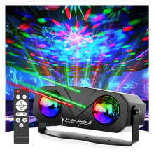 Disco Lights for Parties,Disco Lights Sound Activated Party Lights Indoor Outdoor with Disco Ball Galaxy Projector Dj Lights for Party Supplies Dance