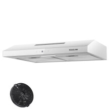 GASLAND SR60WS 60 cm Recirculating Range Hood, Quiet Operation at 214 m³/h with CF158 Carbon Filter, 3-Speed Touch Control, Under-Cabinet Extractor H