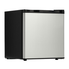 GarveeLife Mini Fridge Freezer, 45L Table Top Fridge with 7-Level Adjustable Thermostat, Reversible Door & Hight Adjustable Shelves, 40dB Low Noise P