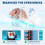 45L Table Top Mini Fridge, Compact Refrigerator with Uniform Quick Cooling 4