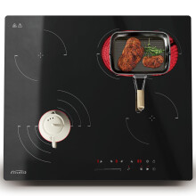 Ceramic Hob 4 Zone, 60cm Built-in Electric Hob, 6700W Ceramic Cooktop with Dual Oval Zone, Touch Control, Triple Ring Function, Timer, Safety Lock, H