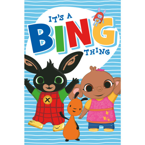 Bing Bing Bunny Rabbit Fleece Throw Blanket 100 x 150cm