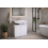 White Under Sink Bathroom Cabinet with Storage 3