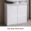 White Under Sink Bathroom Cabinet with Storage 5