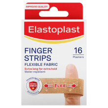 Elastoplast Extra Flexible Fabric Plaster Strips, 16 Count