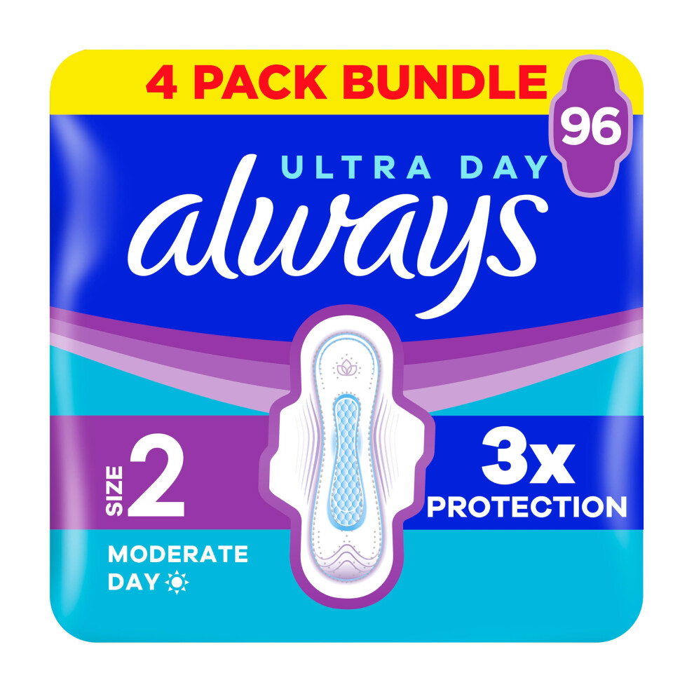 Always Ultra Sanitary Towels Long Size 2 Wings 24 x 4 - Image 4
