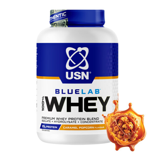 USN USN Blue Lab Whey (2000g) Caramel Popcorn - Proteins - Whey Protein Blend