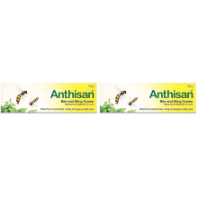 Anthisan Bite & Sting Cream Relief from Insect Bites, stings & stinging Nettle Rash, 20 g (Pack of 2)