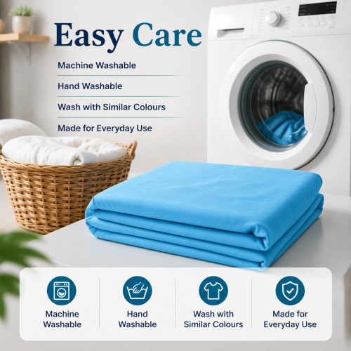 ( Lt Blue, Double) Thermal Flannelette Fitted Sheet 25cm 100% Brushed Soft Cotton 2