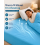 ( Lt Blue, Double) Thermal Flannelette Fitted Sheet 25cm 100% Brushed Soft Cotton 1