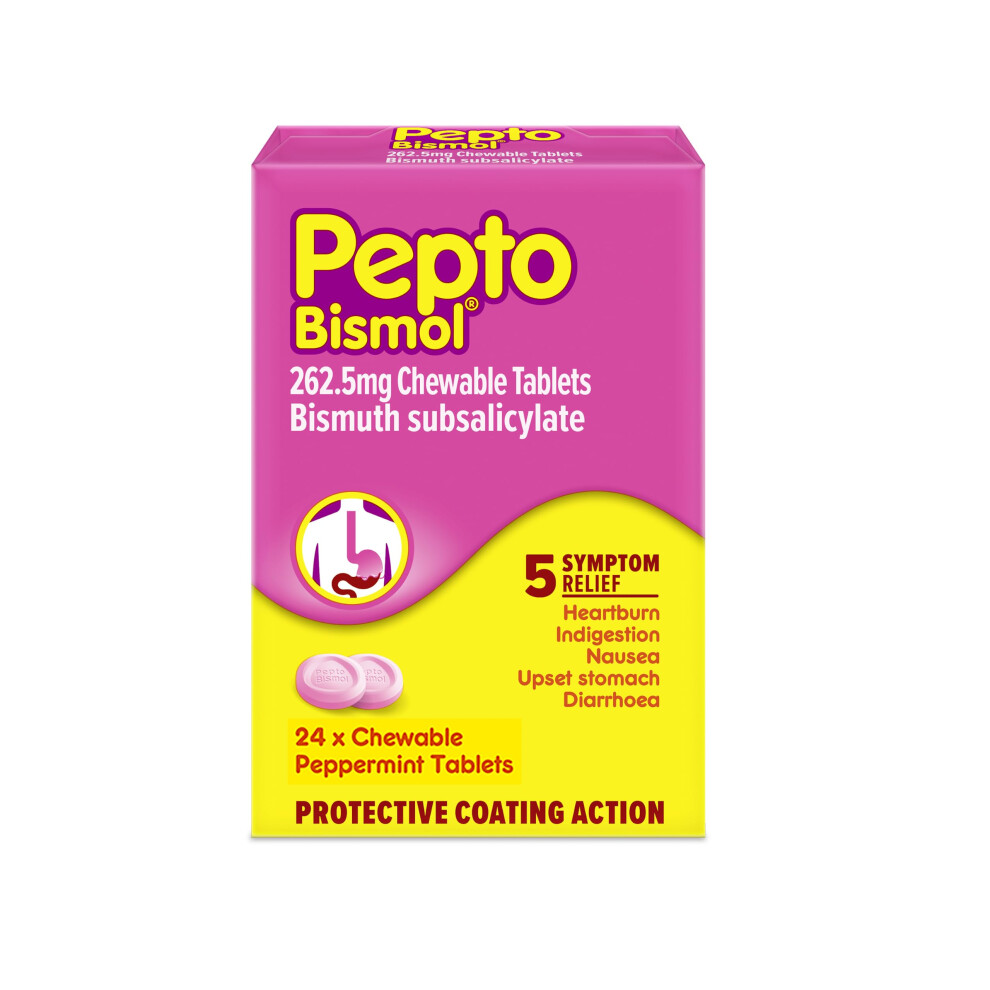Pepto Bismo Pepto Bismol 24 Chewable Tablets Lloyds Pharmacy - Image 6