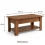 Rustic Oak Lift Top Coffee Table with Storage 4