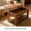 Rustic Oak Lift Top Coffee Table with Storage 9