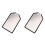 For Reusable Monopolar Metal Neutral Electrode Plate Esu Grounding Pad Neutral Electrode Return Plate 2pc 1