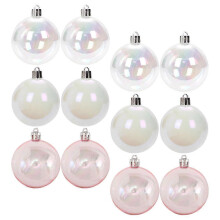 Plastic Christmas Balls for Hanging Tree Decorations 12Pcs Xmas Ornaments