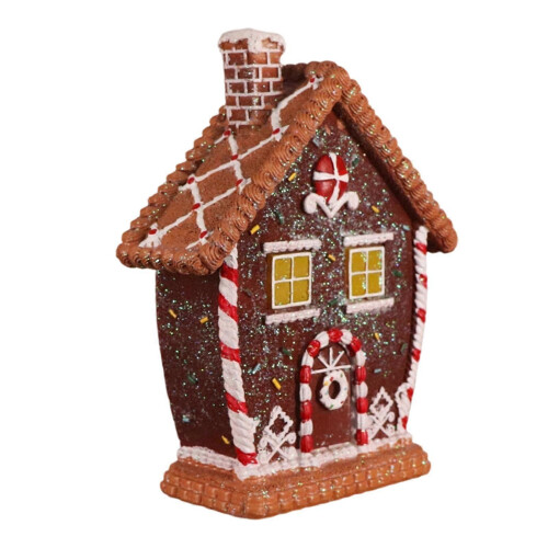 House Decors Light Effect, Resin Holiday Accent Mantels Shelf Styling Gift Display Multicolor