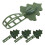 Christmas Stocking and Garland Fireplace Hooks Silicone Green 4Pcs 1