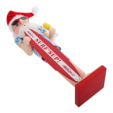 Wooden Nutcracker Soldier for Decoration Tropical Beach Party Ornament