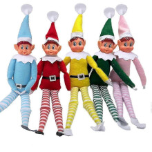 Elfos navideños multicolores, muñecos de elfos para niña y niño, adornos para el árbol de Navidad, regalo 2025, elfo amarillo para niño