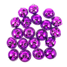 Small Bells Metal Keychain for Decor 20Pcs Purple Christmas Tree Hanging Bells