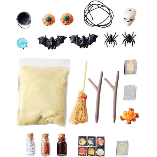 Décoration d'Halloween pour maison de poupée (1 ensemble de fournitures)