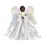 White Christmas Angel Tree Topper With Led LightsBlack 1