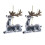 Pack 2 Glittering Christmas Tree Reindeer Butterfly Ornament Holiday Decorations Multicolor 1