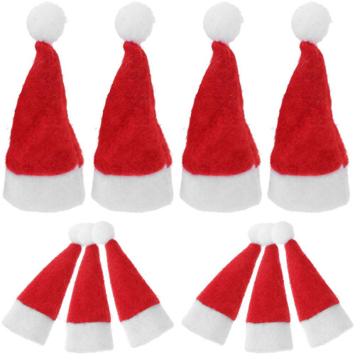 Ensemble de 20 chapeaux sucettes de Noël multicolores pour décoration