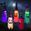 5 - Piece Lighted Hanging Ghosts Witch Hats Scary Halloween Battery - Operated String Lights 1
