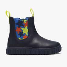 (Wide, 5.5 (Children's)) CoveChelsea T Navy Leather