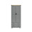 (Grey) 2 Door 2 Drawer Wardrobe w/ Oak Top 1