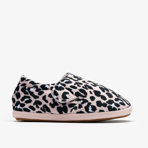 Clarks Fluffy Snug K. Blush Pink Print