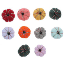Zucca decorativa in feltro di lana, 20 pezzi in colori assortiti, accessori per Halloween