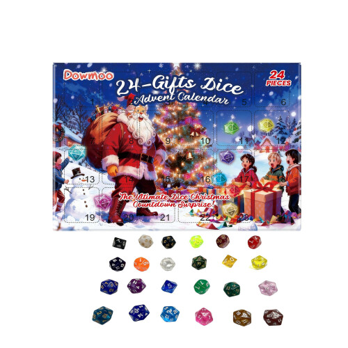 Christmas Dice Blind Box 24-Day Countdown: Festive and Creative Gift Box