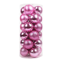 Generic Christmas Ball Pendant, Christmas Tree Pendants Hanging 40mm Baubles Balls Set Pack 24 pcs