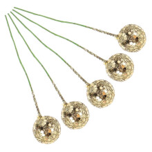 Golden Christmas Berry DIY Decoration for Decor 50Pcs Foam Props