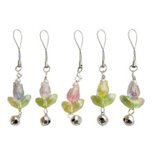 unidades de colgantes para teléfono con forma de flor de tulipán - Correa con timbre colorida para teléfono para mujeres y niñas 11.50X1.50X1.00CM