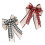 Xmas Tree Hanging Ornaments Linen Bowknot for 2Pcs Festive Decoration 1