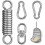 Hanging Chair Swing Spring, Swing Spring Steel Spring With Two Snap Hooks 1