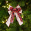 Xmas Tree Hanging Ornaments Linen Bowknot for 2Pcs Festive Decoration 3