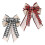 Xmas Tree Hanging Ornaments Linen Bowknot for 2Pcs Festive Decoration 5