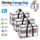 6 Pack Clear Moving Storage Bags with Handles PVC 1