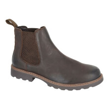(UK 11) Roamers Men's Brown Waxy Leather Twin Gusset Dealer Boot